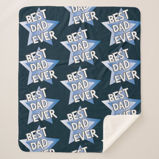 Cobertor Sherpa Melhor Pai Nunca (Frente)
