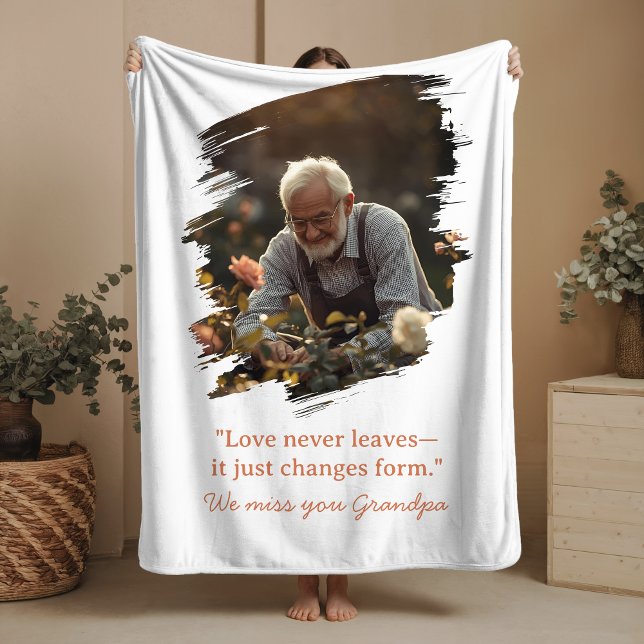 Cobertor Sherpa Memorial Sherpa Blanket Loss of Loved One Photo (Criador carregado)