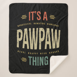 Cobertor Sherpa Mens É uma PawPaw Coisa do Vovô Padre Gift