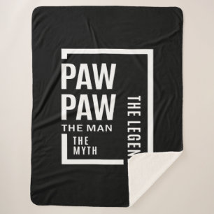Cobertor Sherpa Mens Pawpaw O Homem O Mito Que A Lenda Deu
