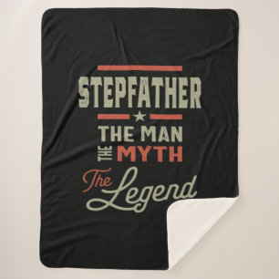 Cobertor Sherpa Mens Stepdad O Homem A Lenda