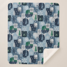 Cobertor Sherpa Merry & Bright