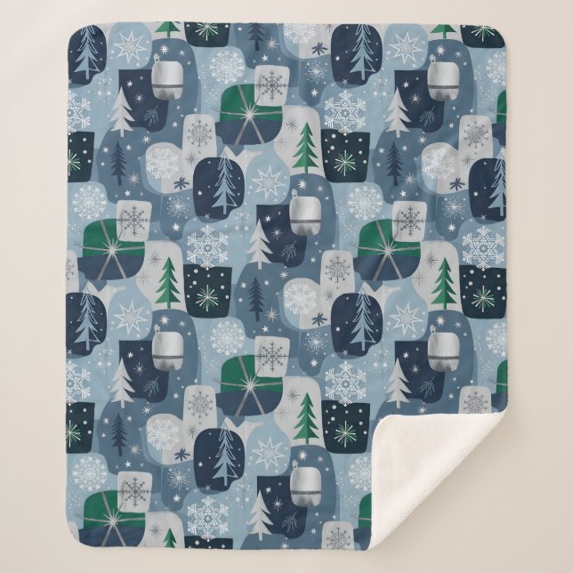 Cobertor Sherpa Merry & Bright (Frente)