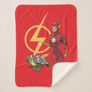 Cobertor Sherpa Merton e o Flash