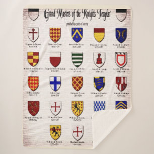 Cobertor Sherpa Mestrado grande das noites Templar