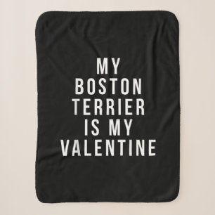 Cobertor Sherpa Meu Boston Terrier É Minha Camiseta Namorados
