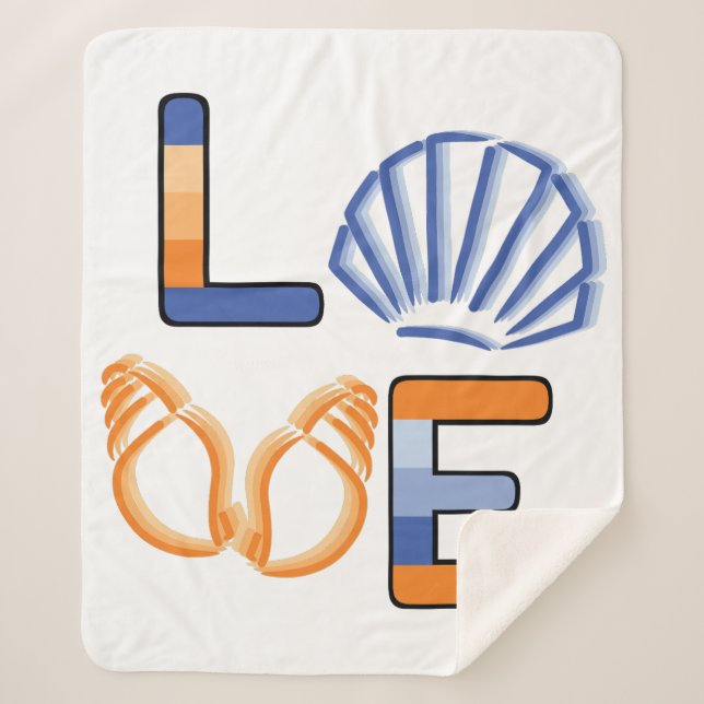 Cobertor Sherpa Meu Excelente Amor: O Mar (Frente)