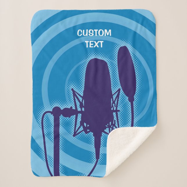 Cobertor Sherpa Microfone Studio (Frente)