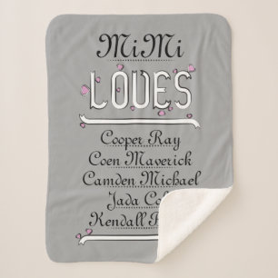 Cobertor Sherpa Mimi Personalizado Ama Suas Grades