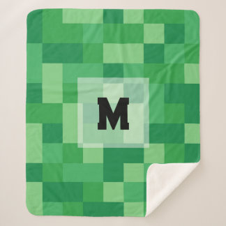 Cobertor Sherpa Minecraft Monogram Sherpa Blanket