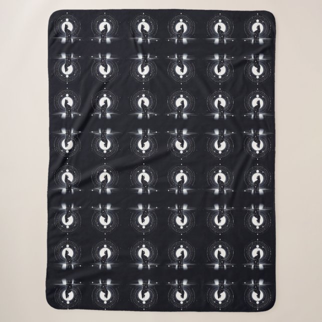 Cobertor Sherpa Minimalista Moderna (Frente)