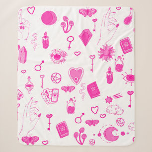 Cobertor Sherpa mística mágica rosa