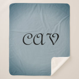 Cobertor Sherpa Mochila com texto desenhado