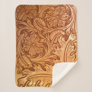 Cobertor Sherpa Moda russa de caubói marrom