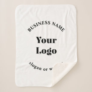 Cobertor Sherpa Modelo retromoderno minimalista para o seu logotip