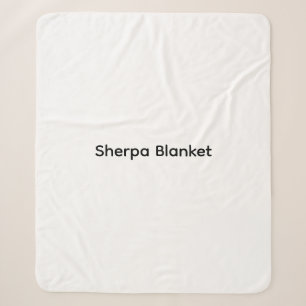 Cobertor Sherpa Moderno Personalizado com Sua Foto ou Texto