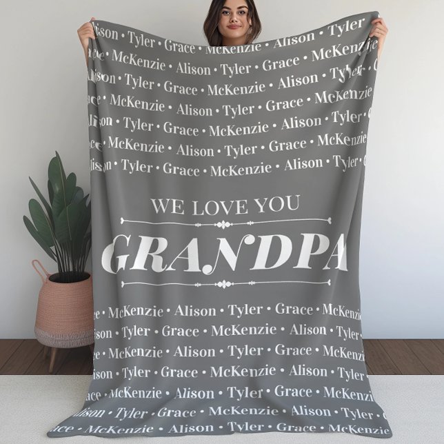 Cobertor Sherpa Moderno Te Ama Vovô (Criador carregado)