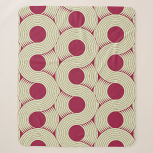 Cobertor Sherpa Moebius Stripe: Azulejo Vermelho Infinito