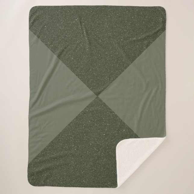 Cobertor Sherpa Moisés de Tom Dividido Verde Sherpa Blanket (Frente)