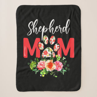 Cobertor Sherpa Mom Cute German Shepherd