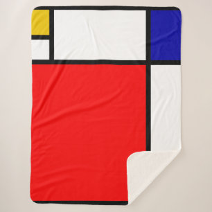 Cobertor Sherpa Mondrian 1
