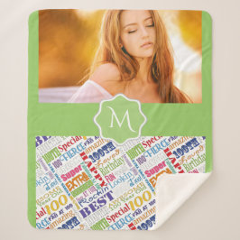 Cobertor Sherpa Monograma Especial de Fotografia de 100ª Festa de 