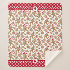 Cobertor Sherpa Monograma Gingerpão - Natal