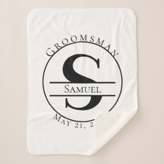 Cobertor Sherpa Monograma Personalizado