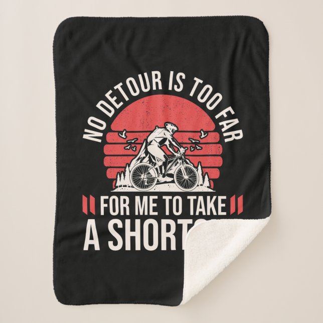 Cobertor Sherpa Montanha Biker Para Eu Pegar Um Atalho (Frente)