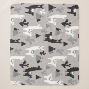 Cobertor Sherpa Montanhas de lama cactus, padrão perfeito.