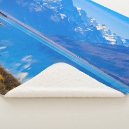 Cobertor Sherpa Monte Cook sobre o lago Pukaki, NZ