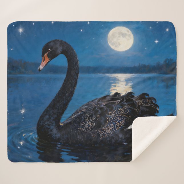 Cobertor Sherpa Moonlit Swim (Frente (Horizontal))