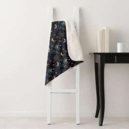 Cobertor Sherpa Mosaico Celestial