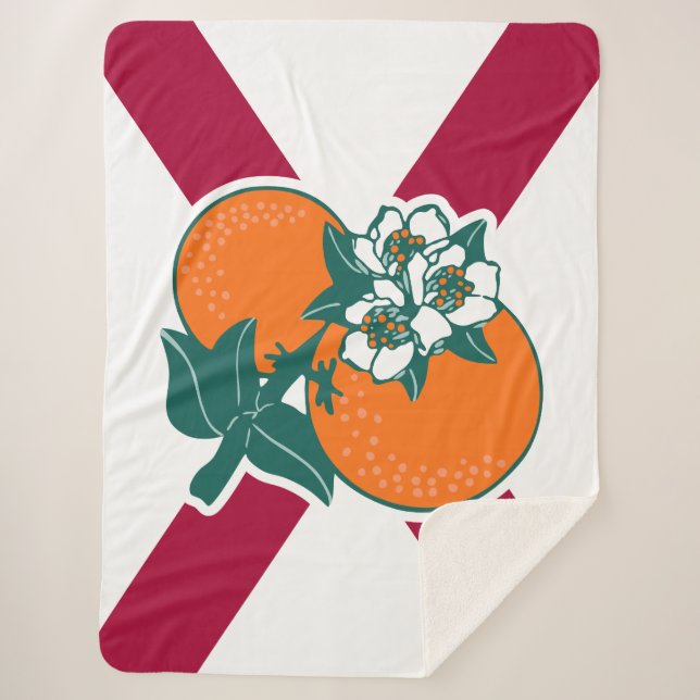 Cobertor Sherpa Mostre suas cores - Flórida (Frente)