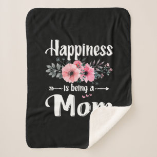 Cobertor Sherpa Mother Art   Felicidade É Ser Uma Mãe Aniversário