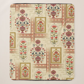 Cobertor Sherpa Motif de flores de múghes sem costura com patamar
