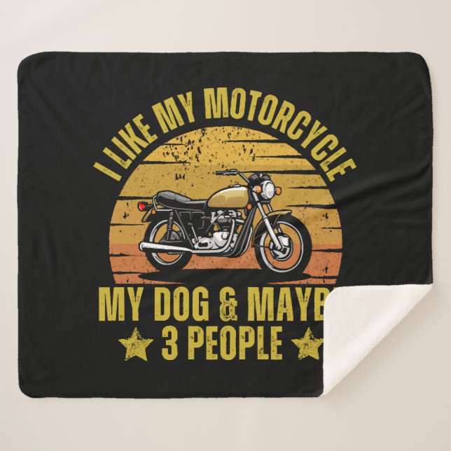 Cobertor Sherpa Moto de Cachorro (Frente (Horizontal))