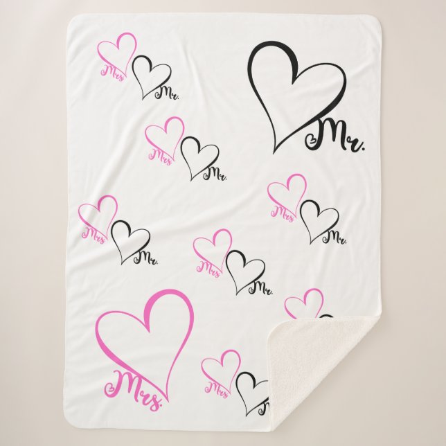 Cobertor Sherpa Mr. & Mrs. Sherpa Blanket (Frente)