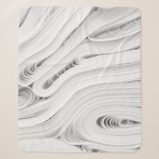 Cobertor Sherpa Muito tecido branco (Frente)