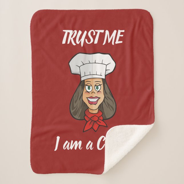 Cobertor Sherpa Mulher Chef (Frente)