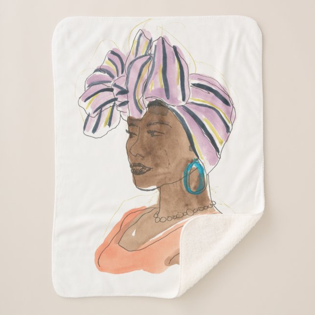 Cobertor Sherpa Mulher Forte e Bonita (Frente)