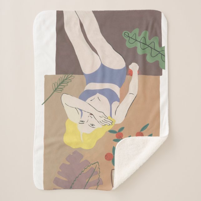 Cobertor Sherpa Mulher Mentira (Frente)