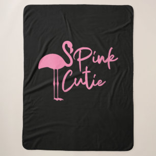 Cobertor Sherpa Mulheres Bonitas Rosa Flamingo Cuada rosa Flam