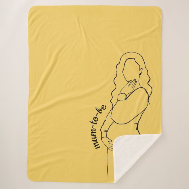 Cobertor Sherpa Mum-to-be (Frente)