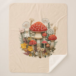 Cobertor Sherpa Mushroom Sherpa Blanket