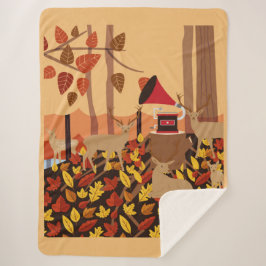 Cobertor Sherpa Música na floresta