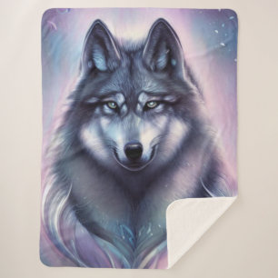 Cobertor Sherpa Mystical Wolf Sherpa Blanket