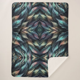 Cobertor Sherpa Mythical Feathers