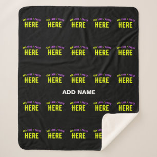 COBERTOR SHERPA NA MODA MODERNO PERSONALIZÁVEL NEGRO VERIFICADO CO