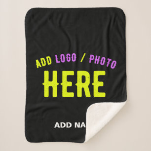 COBERTOR SHERPA NA MODA MODERNO PERSONALIZÁVEL NEGRO VERIFICADO CO